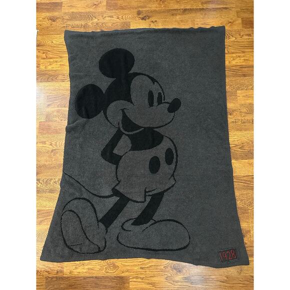 Barefoot Dreams Disney Classic Cozy Vintage Inspired Blanket Black/Gray 45x60 - Picture 1 of 7